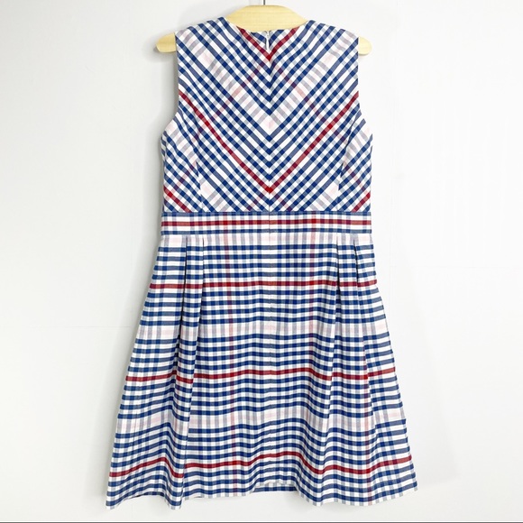 BROOKS BROTHERS Girls Sleeveless Plaid A-Line Dress - Size 7/8 - Picture 5 of 10